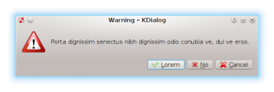 Picture of yes-label Kdialog