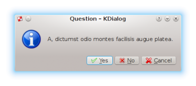 Picture of yesnocancel Kdialog